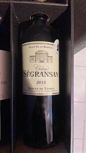 Burdeos Graves-de-vayres Château Ségransan 2018