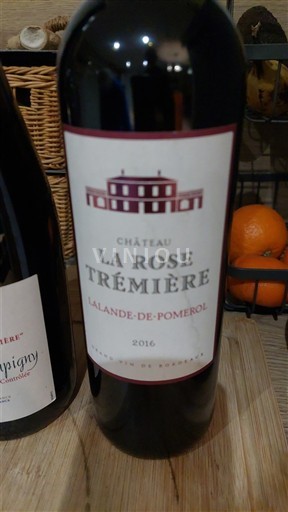 Burdeos Lalande-de-Pomerol Château La Rose Trémière 2016