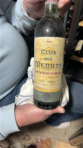 Bordeaux Saint-Émilion Grand Cru Grand Cru Clos des Menuts 1982