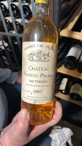 Burdeos Sauternes Premier Cru Château Rabaud-Promis 1993