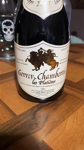 Borgogna Gevrey-Chambertin Domaine Philippe Leclerc Les Platières 2015