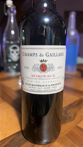 Bordeaux Champs de Gaillard 2020