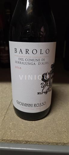 Piemonte Barolo Giovanni Rosso Del Comune di Serralunga d'Alba 2018