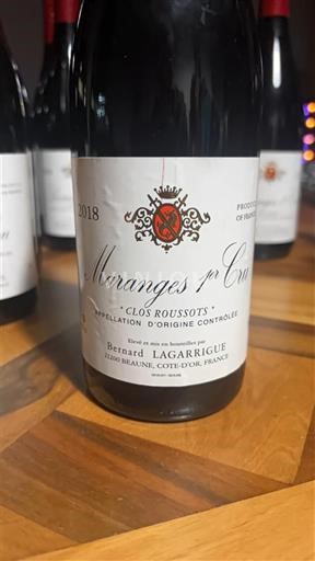Burgundija Ni doloceno Premier Cru Bernard Lagarrigue Clos Roussots 2018
