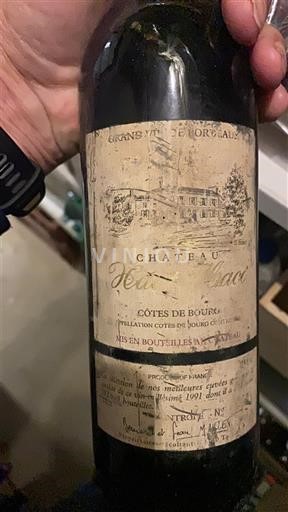 Bordeaux Côtes-de-bourg Château Haut-Macô 1991
