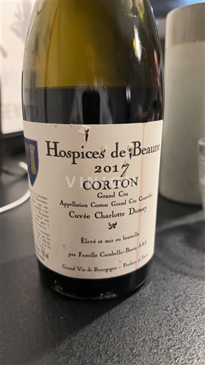Burgundsko Corton Grand Cru Hospices de Beaune Charlotte Dumay 2017