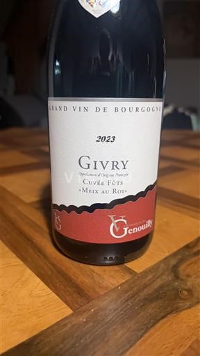 Borgonha Givry Domaine Genoulaz Fûts Meix au Roi 2023