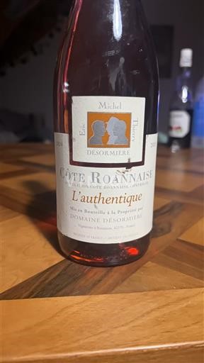 Loiren laakso Côte-roannaise Domaine Desormiere L'authentique 2020