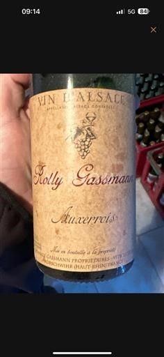 Alsace Rolly Gassmann Auxerrois 2019