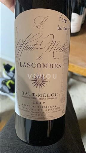 Bordeaux Haut-Médoc Lascombes Le Haut-Médoc de Lascombes 2012