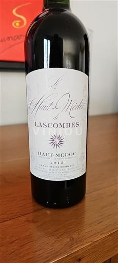 Bordeaux Haut-Médoc Lascombes Le Haut-Médoc de Lascombes 2012