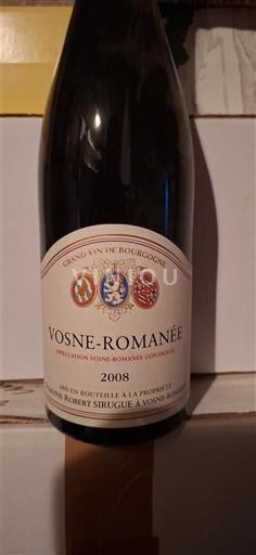 Burgundy Vosne-Romanée Domaine Robert Sirugue 2008