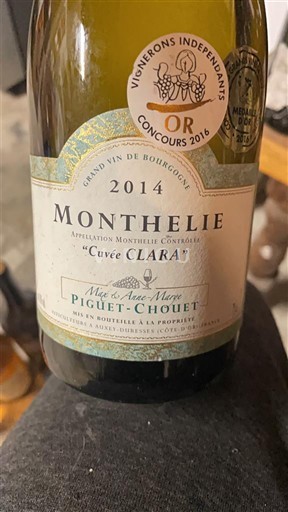Burgundi Monthélie Piguet-Chouet Clara 2014