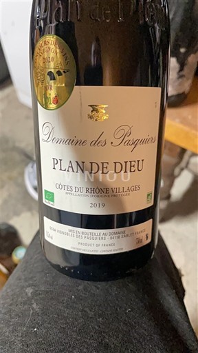 Rhône-dalen Ikke specificeret Domaine Des Pasquiers Plan de Dieu 2019