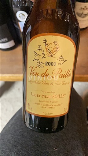Jura Côtes-du-jura Luc et Sylvie Boilley 2003