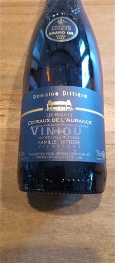 Thung lũng sông Loire Coteaux-de-l'aubance Domaine Dittière Les Boujets 2022