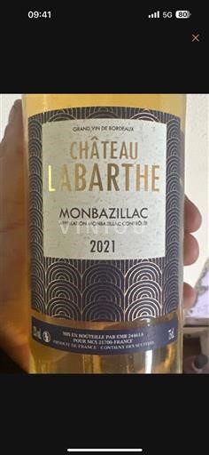 Sudoeste Monbazillac Château Labarthe 2021