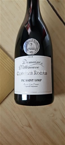 Languedoc Pic-saint-loup Domaine Villeneuve Camin des Roches 2018