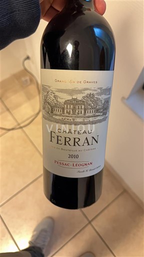 Bordeaux Pessac-Léognan Château Ferran Grand vin de Graves 2010