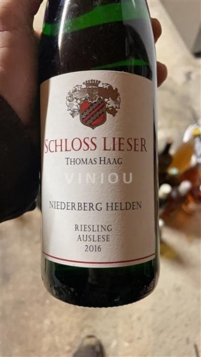Mosel Moselle Schloss Lieser Niederberg Helden Auslese 2016