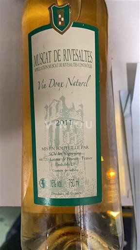 Roussillon Muscat de Rivesaltes SCV les Vignérons 2011