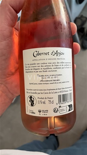 Thung lũng sông Loire Cabernet-d'Anjou Cave de la Loire 2022