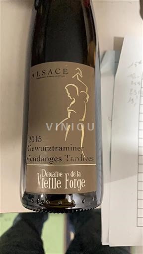Alsace Ospecificerad Vendanges Tardives Domaine La Vieille Forge 2015