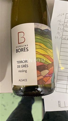 Alsace Domaine Borès Terroir de Grès Icke årgångsbetecknad