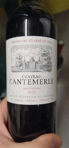 Bordeaux Haut-Médoc Grand Cru Classé Château Cantemerle 2022