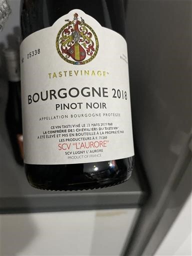 Burgundi Bourgogne SCV L'Aurore Tastevinage 2018