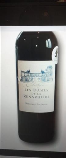 Bordeaux Bordeaux Supérieur Les Dames de la Renardière Không niên vụ