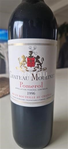 Burdeos Pomerol Château Moulinet 1996