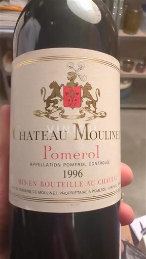 Bordeaux Pomerol Château Moulinet 1996