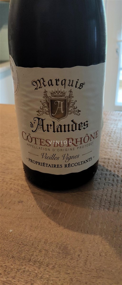 Rona dolina Côtes-du-Rhône Marquis Arlandes Vieilles Vignes 2022