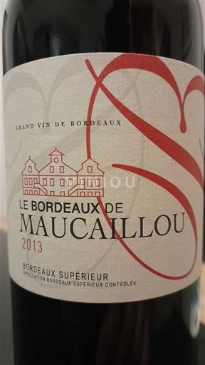 Bordeaux Bordeaux Supérieur Château Maucaillou Le Bordeaux de Maucaillou 2013