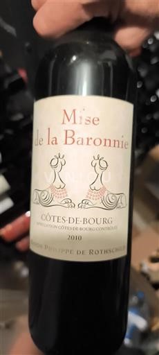 Burdeos Côtes-de-bourg Baron Philippe de Rothschild Mise de la Baronnerie 2010