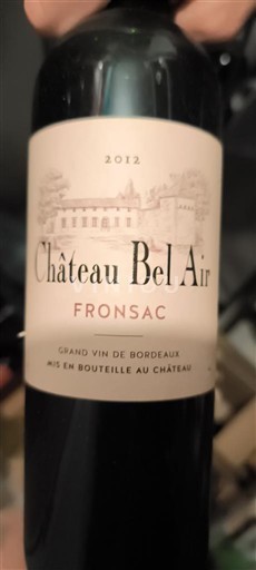 Bordeaux Fronsac Château Bel-Air 2012