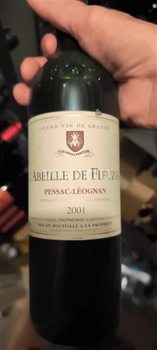 Bordeaux Pessac-Léognan Château Fieuzal L'Abeille de Fieuzal 2001