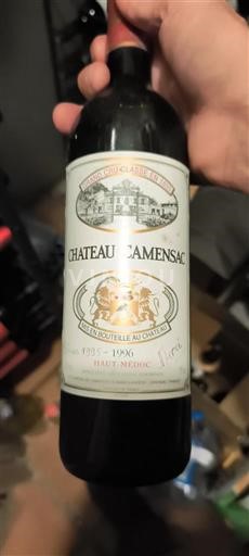 Bordeaux Haut-Médoc Grand Cru Château Camensac 1996