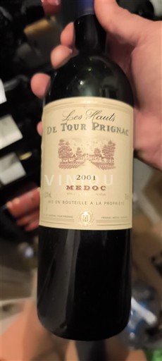 Bordeaux Médoc Les Hauts de Tour Prignac 2001