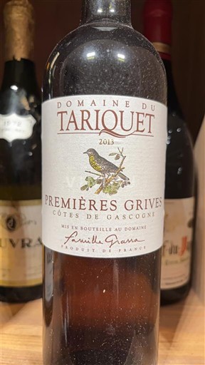 South West Côtes de Gascogne Domaine Tariquet Premières Grives 2013