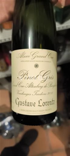 Alsazia Non specificato Grand Cru Gustave Lorentz Vendanges Tardives 2015