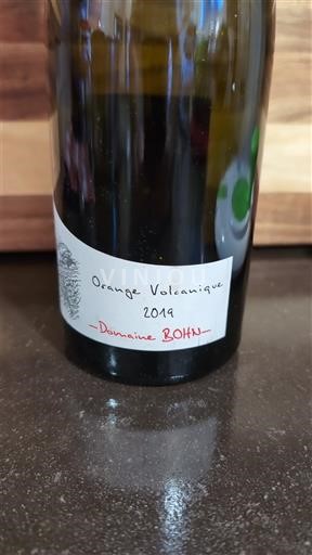Alsace Domaine Bohn Orange Volcanique 2019