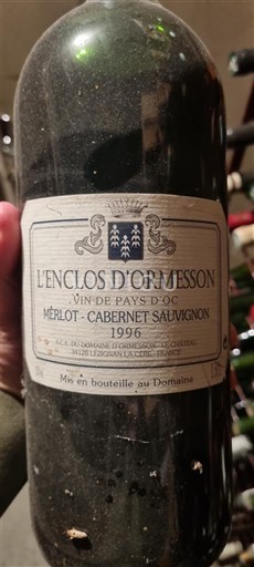 Linguadoca Non specificato L'Enclos Ormesson Merlot - Cabernet Sauvignon 1996