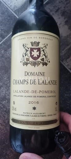 Bordeaux Lalande-de-pomerol Château Champs de Lalande 2016