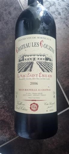 Bordeaux Lussac-saint-émilion Château Les Couzins 2006