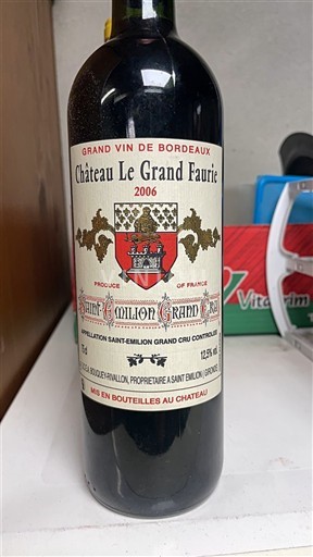 Bordeaux Saint-Émilion Grand Cru Grand Cru Château Le Grand Faurie 2006