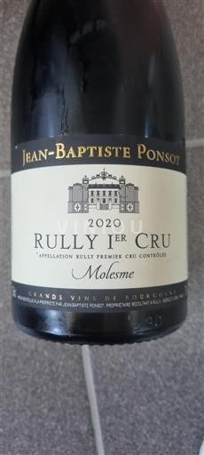 Borgogna Rully Premier Cru Jean-Baptiste Ponsot Molesme 2020