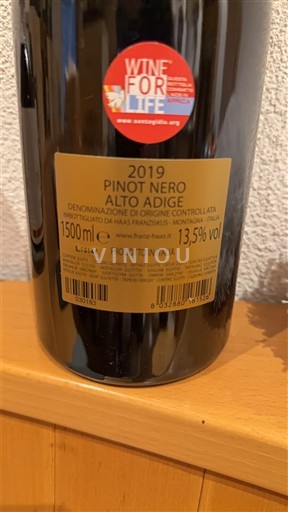 Trentino-Južna Tirolska Zgornje Poadižje Franz Haas 2019