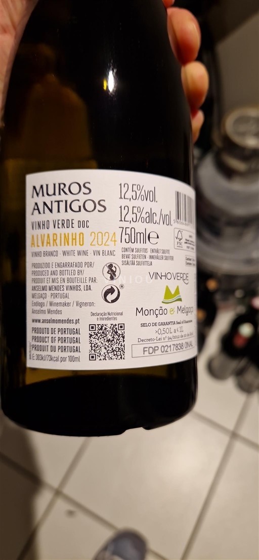 Wijnen Blanc sec Muros Antigos Escolha Anselmo Mendes 2024 Portugal Portugal Vinho Verde DOC
